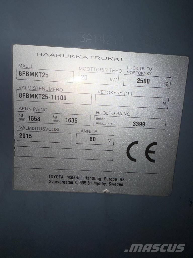 Toyota 8 FBMKT 25 Chariots élévateurs électriques