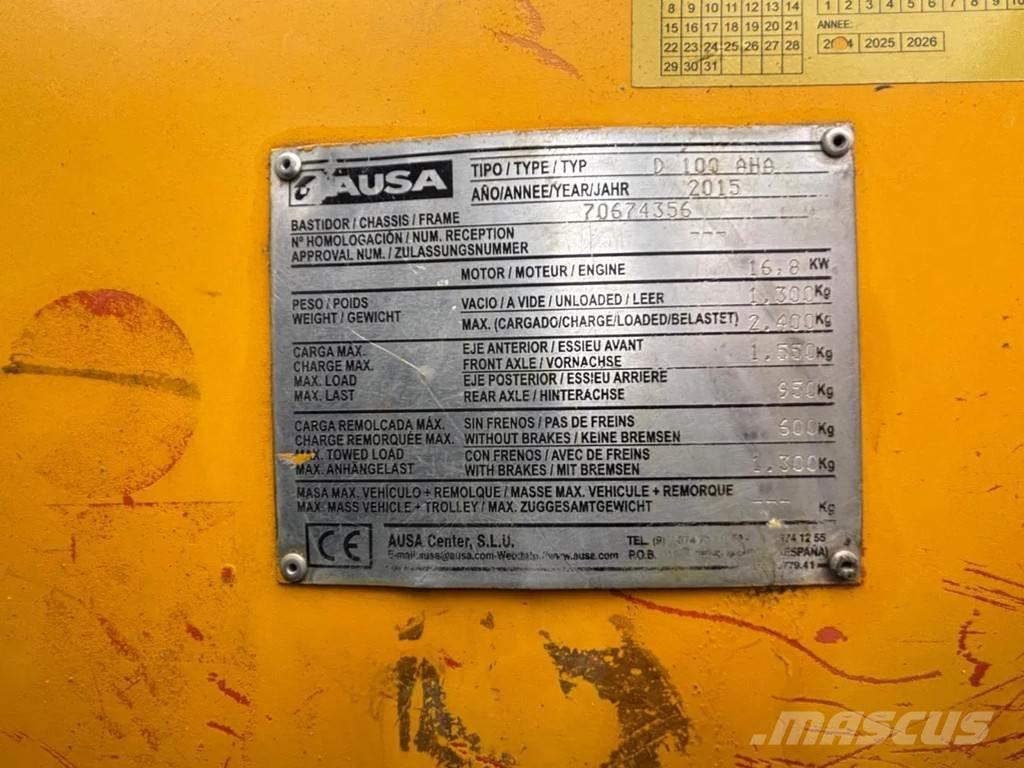Ausa D 100 AHA Tombereau articulé