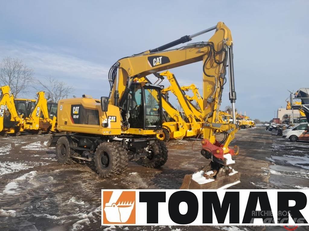 CAT M 314 F Pelle sur pneus