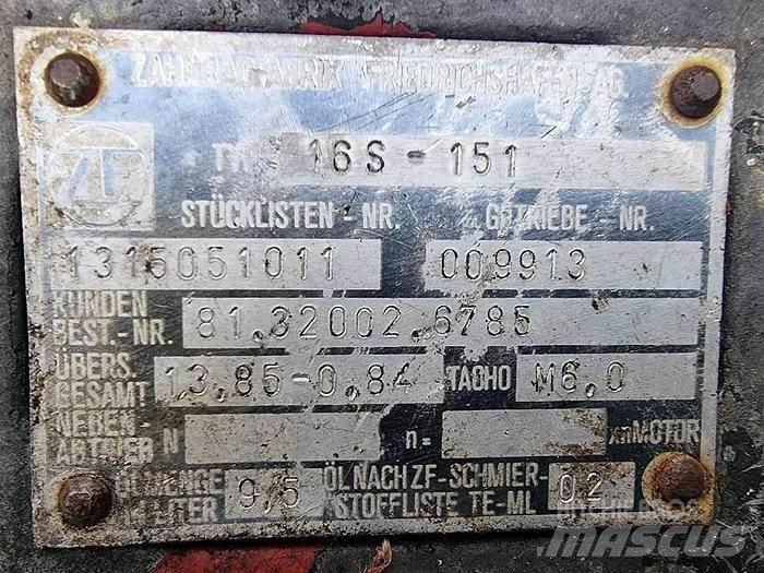 ZF 16 S 151 Transport - Autres