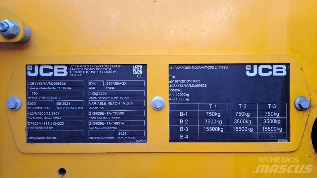 JCB 560-80 Agri Xtra Télescopique agricole