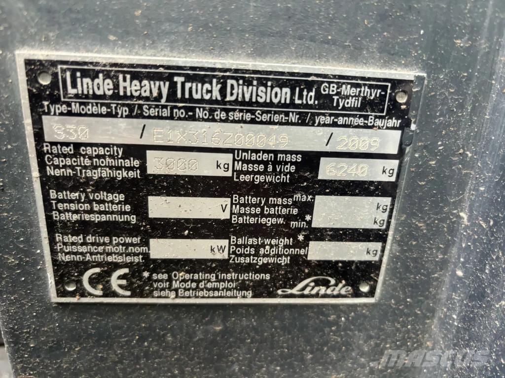 Linde S30 Diesel Chariot élévateur latéral