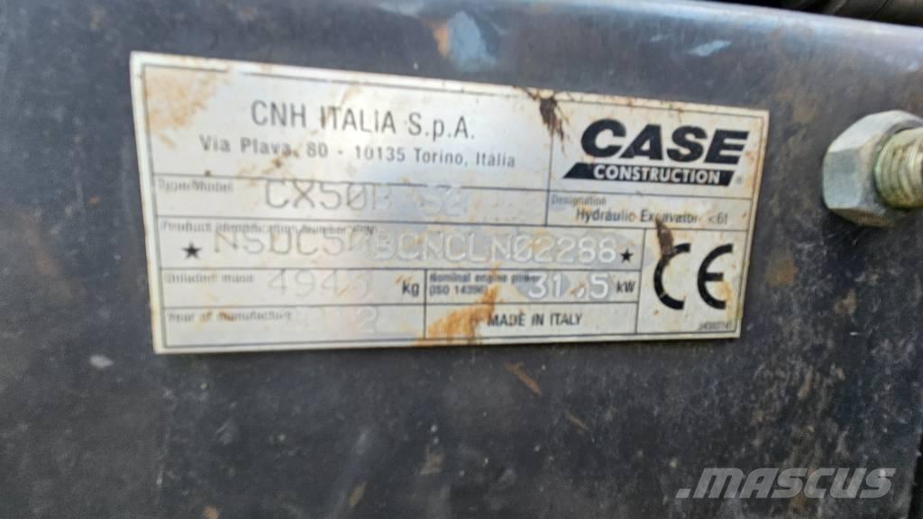 CASE CX50B Mini pelle < 7t