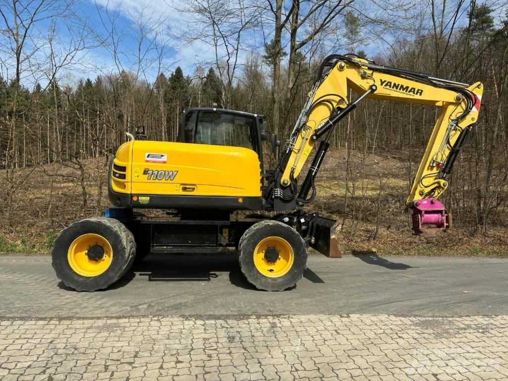 Yanmar B 110 W Pelle sur pneus