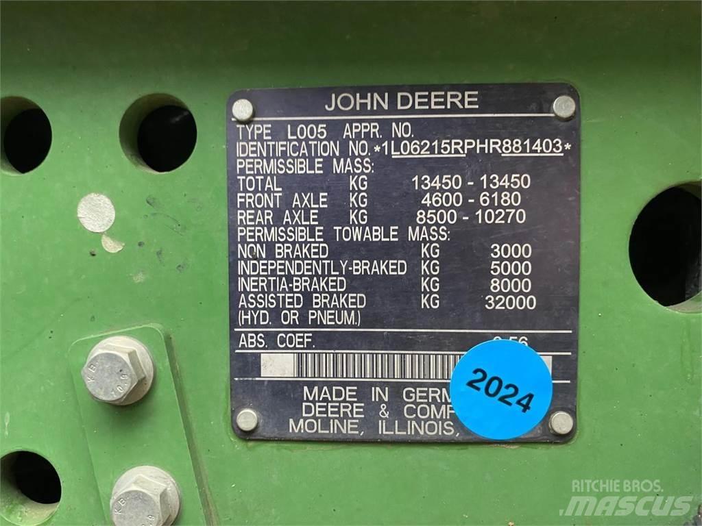 John Deere 6215R Tracteur