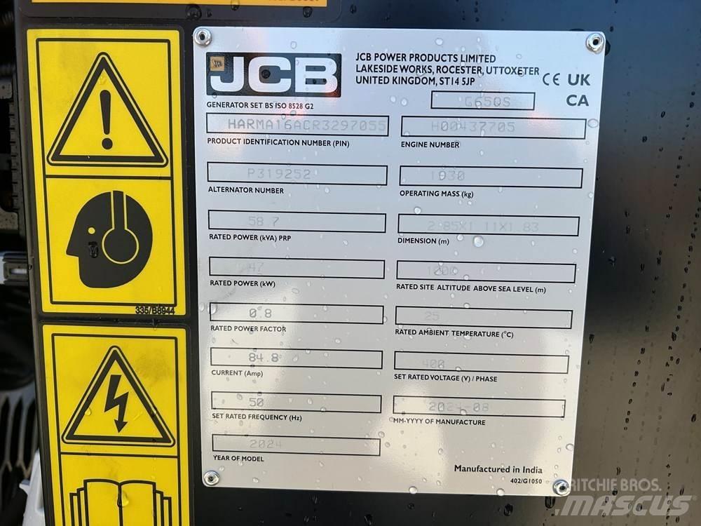 JCB G65QS Générateurs diesel