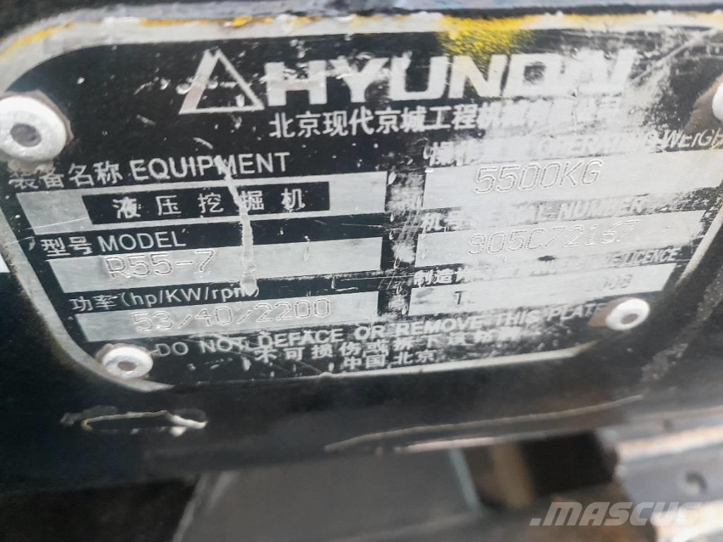 Hyundai R55-7 Pelle sur chenilles