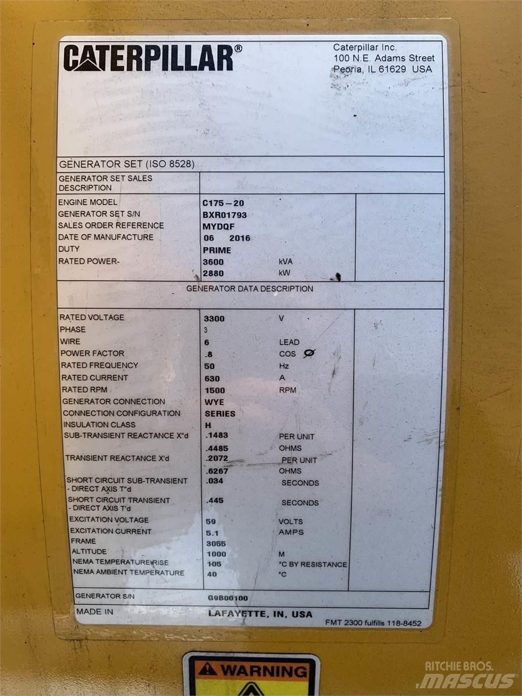 CAT SR5 Autres générateurs