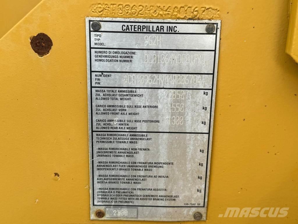 CAT 962H Chargeuse sur pneus