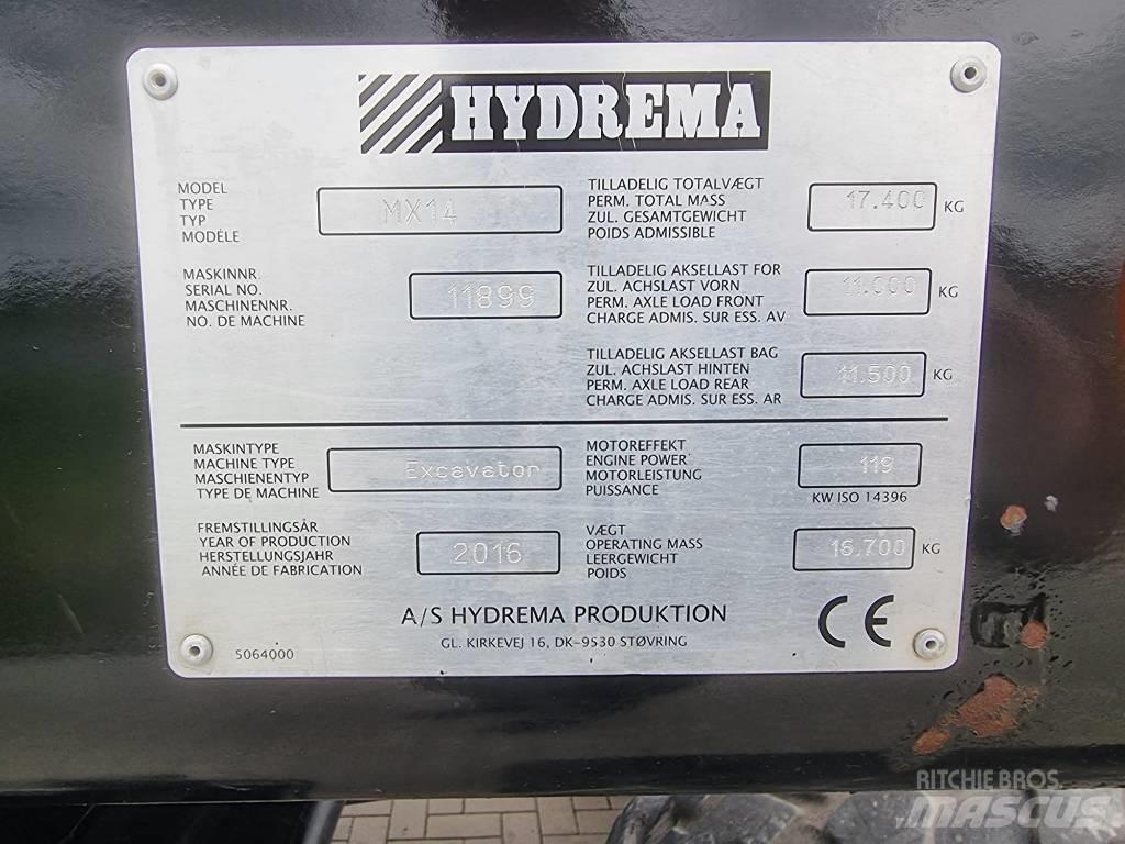 Hydrema MX 14 Pelle sur pneus