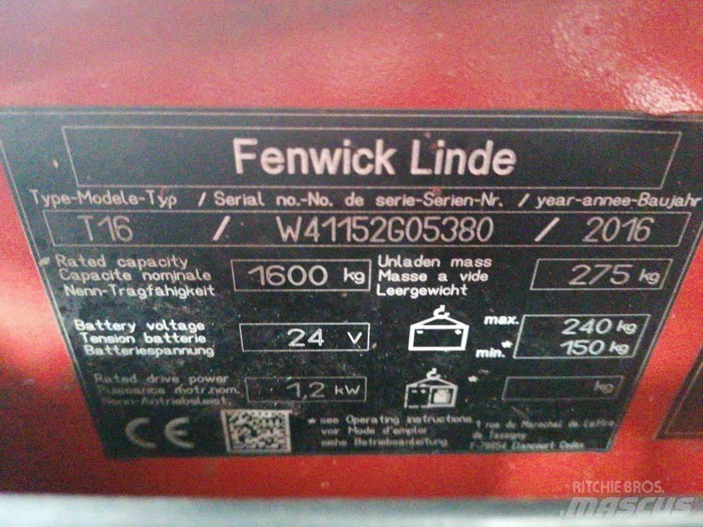 Linde T16 Transpalette accompagnant
