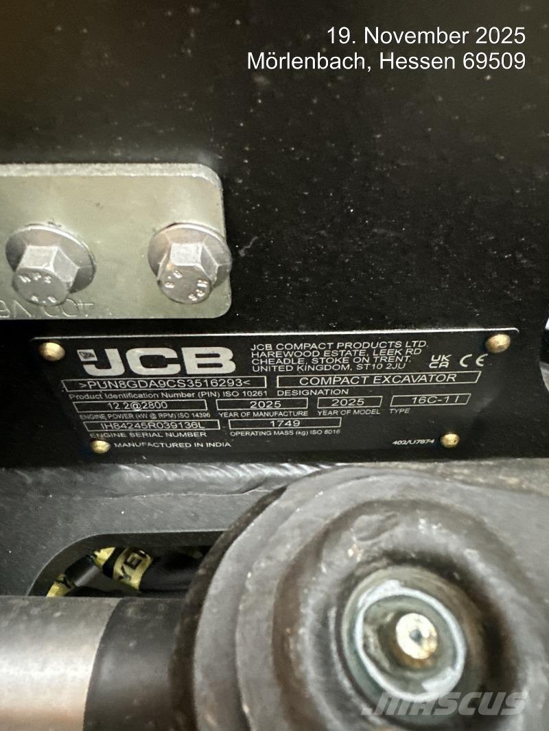 JCB 16C-1 Mini pelle < 7t