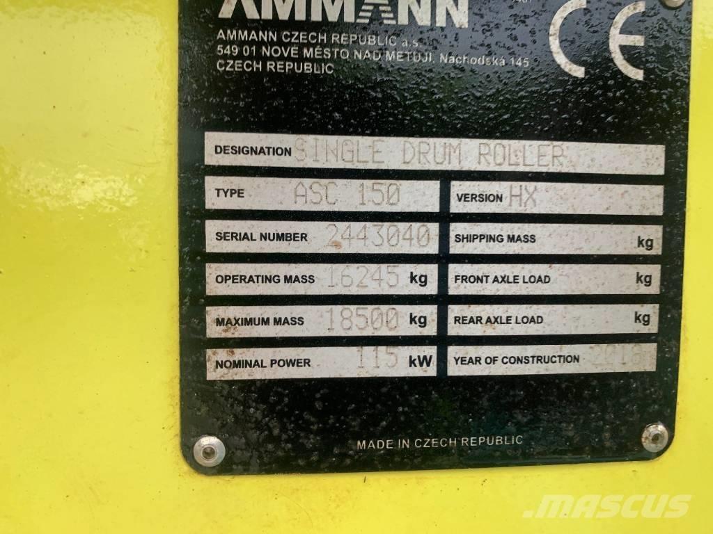Ammann ASC 150 HX Rouleaux monocylindre