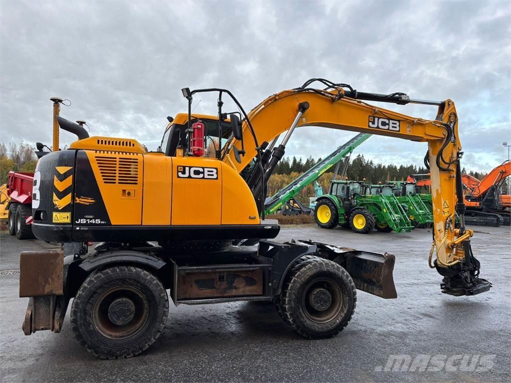 JCB JS145W T4i Pelle sur pneus
