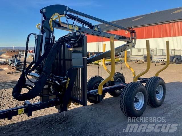 Vreten 550 Remorque forestière avec grue