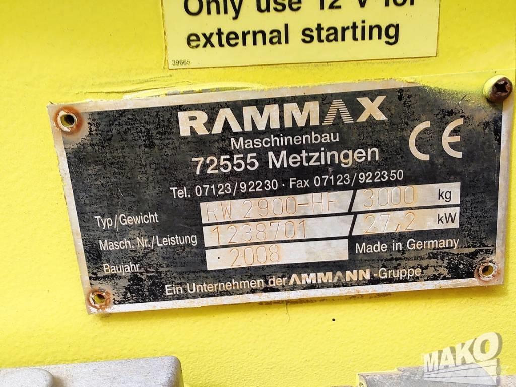 Rammax RW 2900 Rouleaux tandem