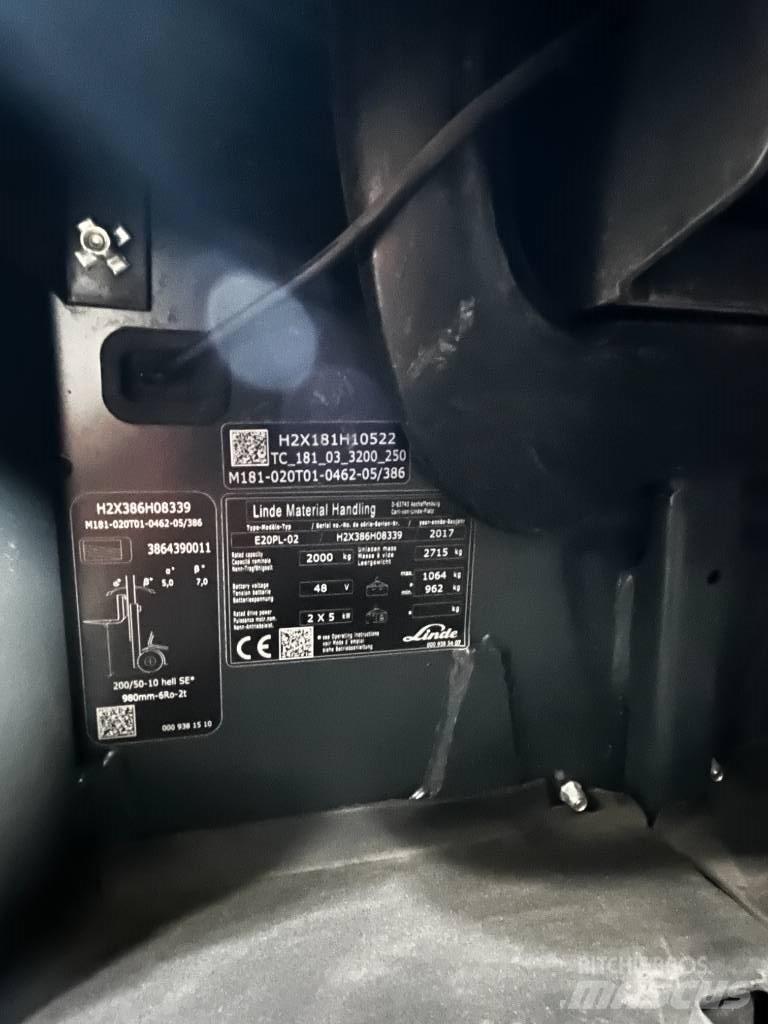 Linde E20PL/386-02 Chariots élévateurs électriques
