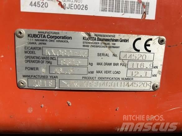 Kubota KX080 - 4 Construction - Autres