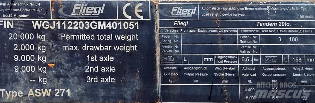 Fliegl Gigant ASW 271 Remorque benne