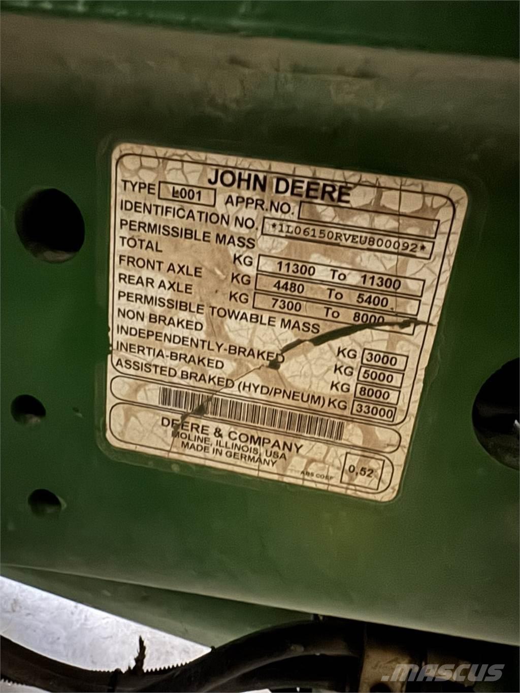 John Deere 6150R Tracteur
