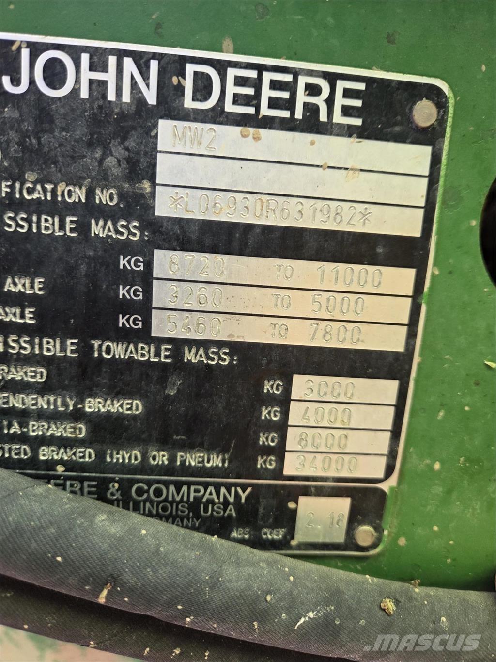 John Deere 6930 Tracteur