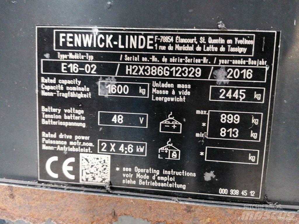 Linde E16-02 Chariots élévateurs électriques