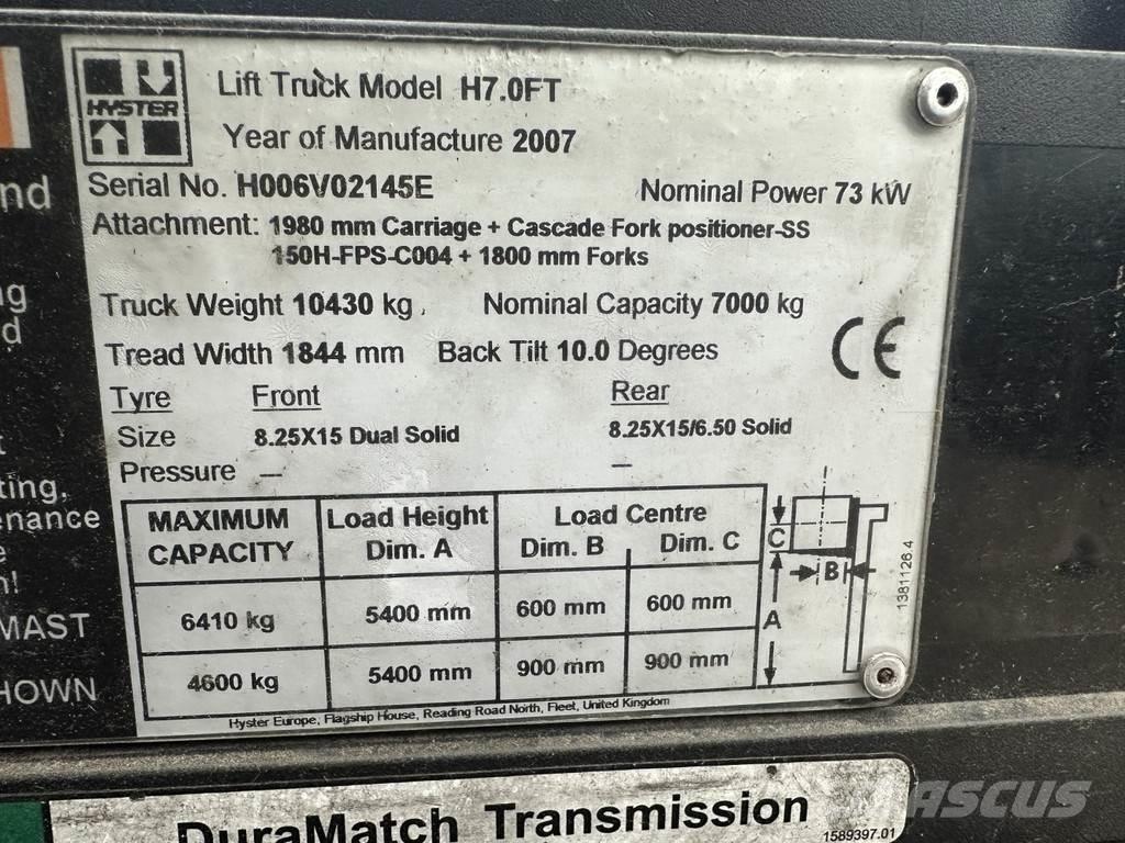 Hyster H7.0FT Chariots GPL