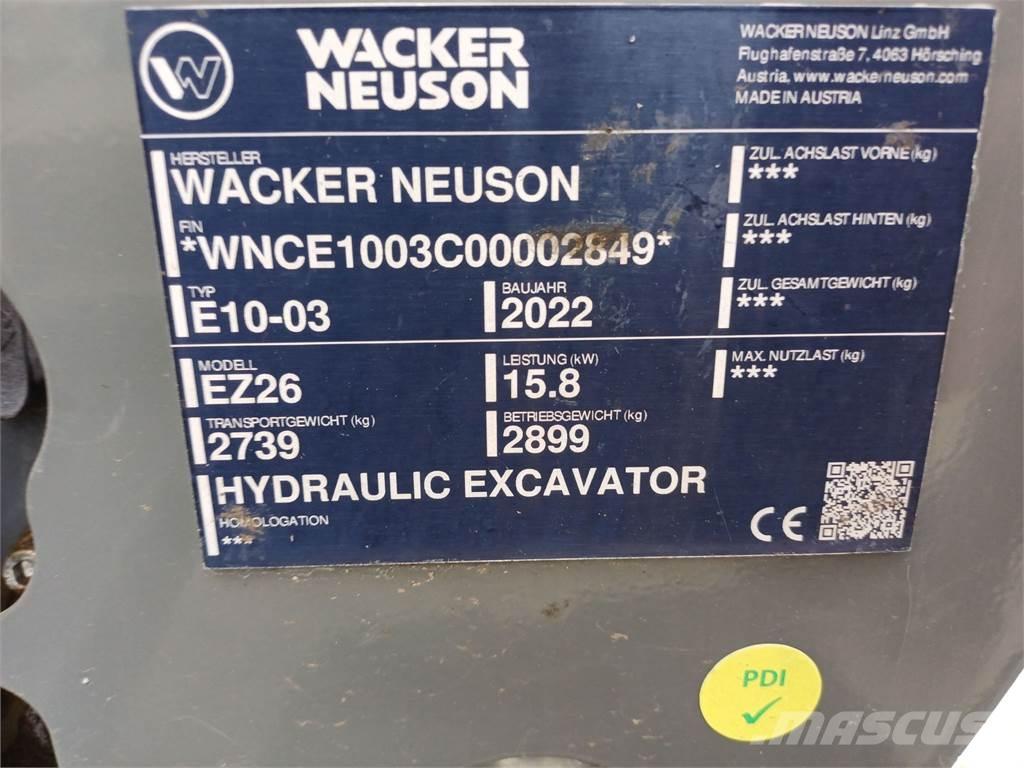Wacker Neuson EZ26 Pelle sur chenilles