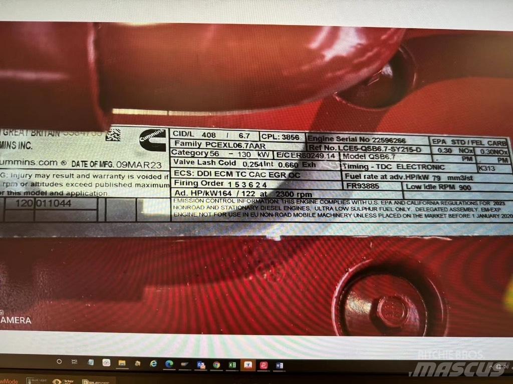 Cummins QSB6.7C-T4 Construction - Autres