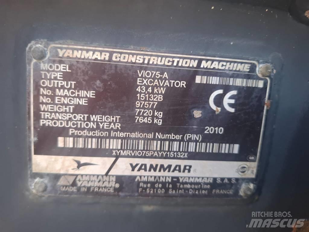 Yanmar Vio 75 A Mini pelle 7t-12t