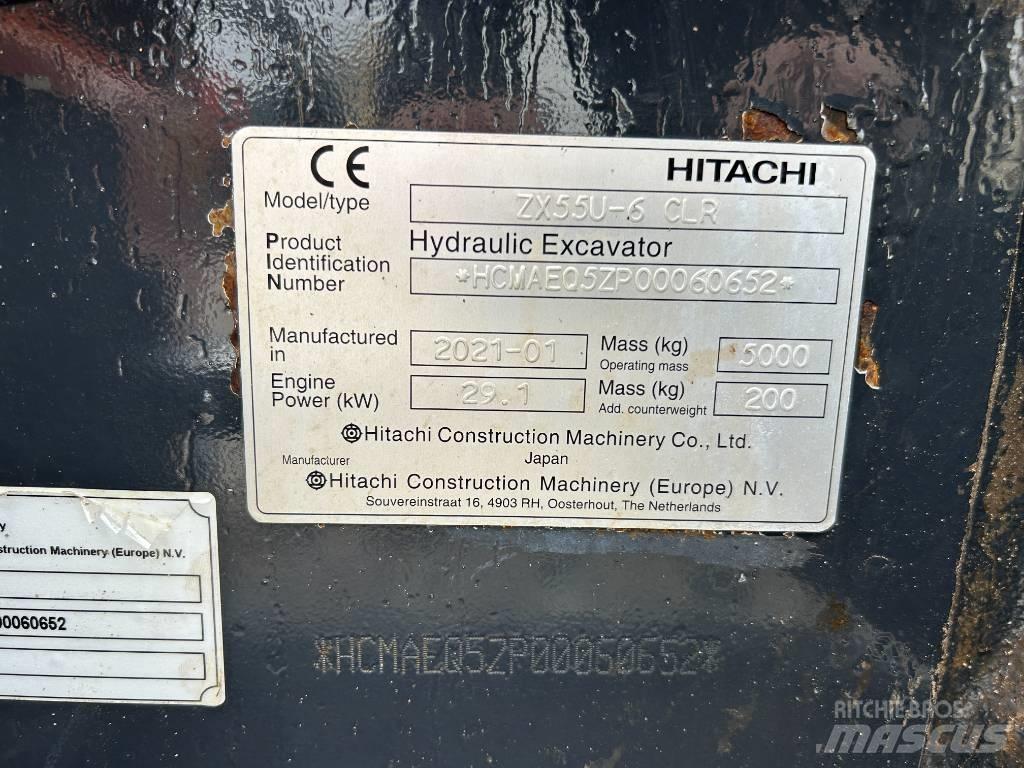 Hitachi ZX55U-6 Mini pelle < 7t