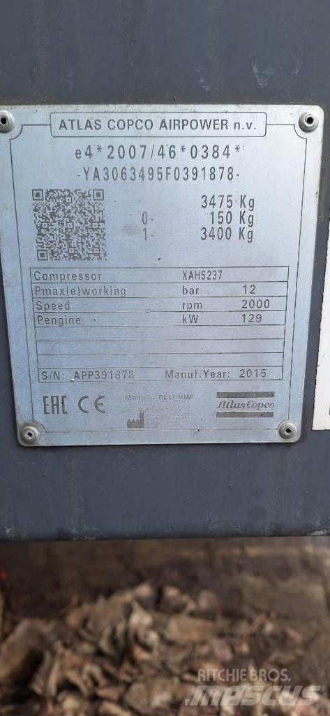 Atlas Copco XAHS237 Compresseur