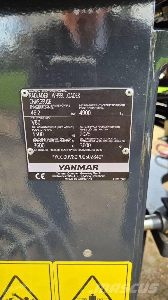 Yanmar V80/5 Chargeuse sur pneus