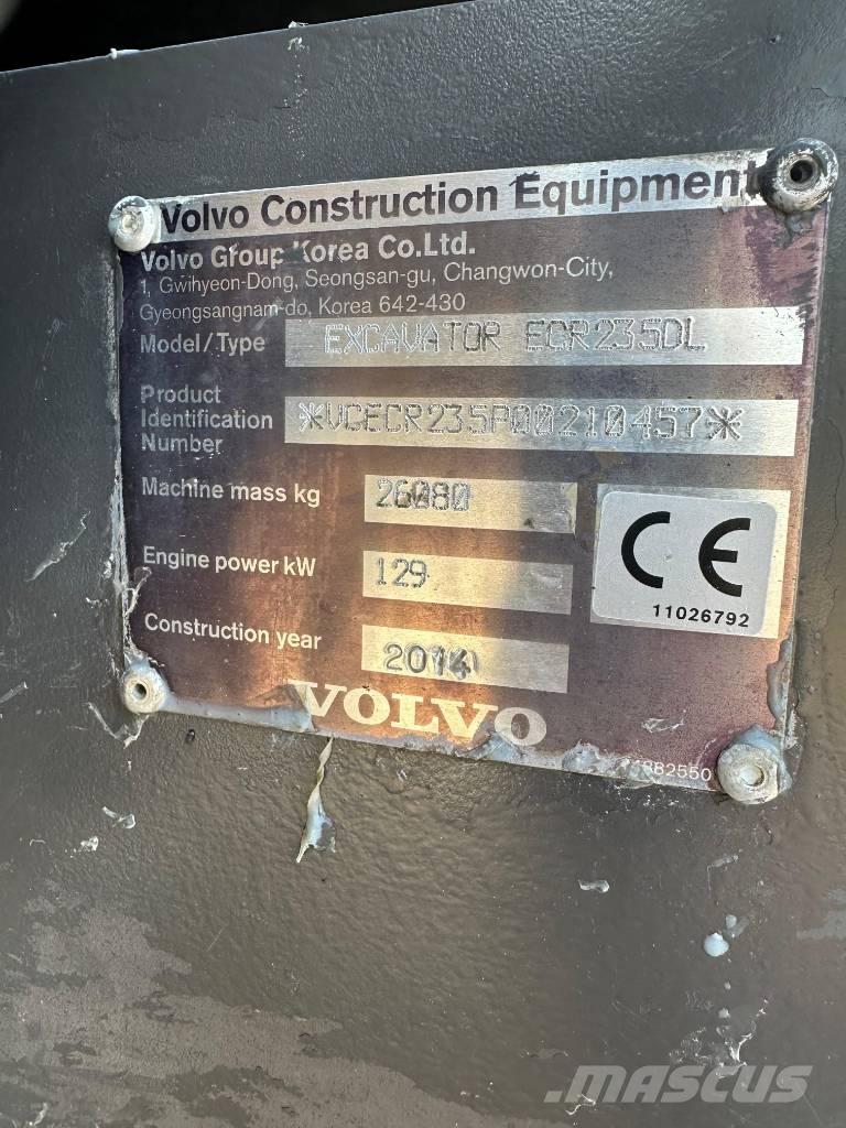 Volvo ERC235DL Pelle sur chenilles