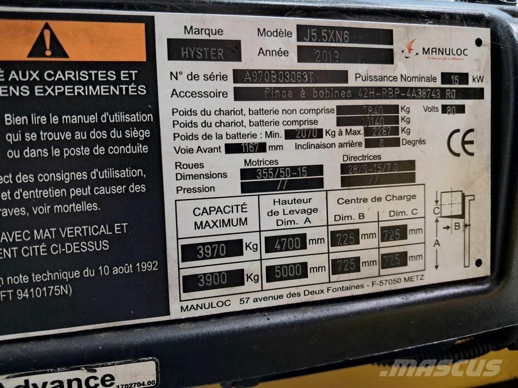 Hyster J5.5XN6 Chariots élévateurs électriques