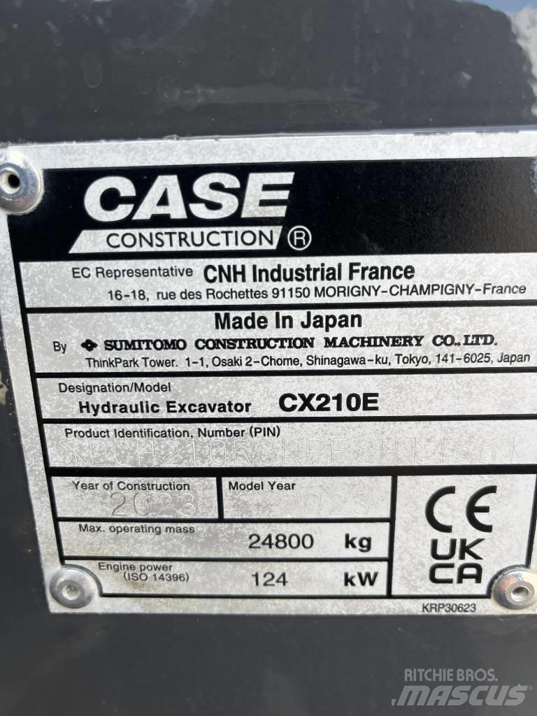 CASE CX 210 E Pelle sur chenilles