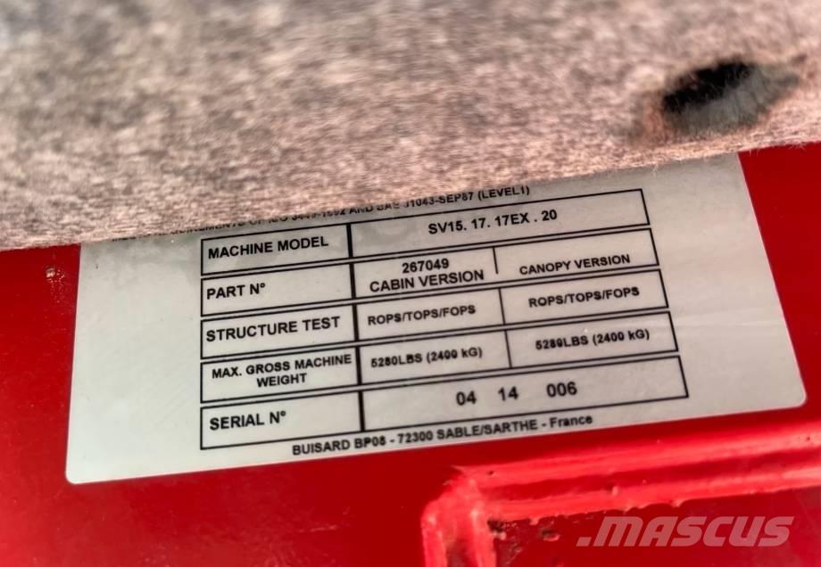 Yanmar SV 15 Mini pelle < 7t