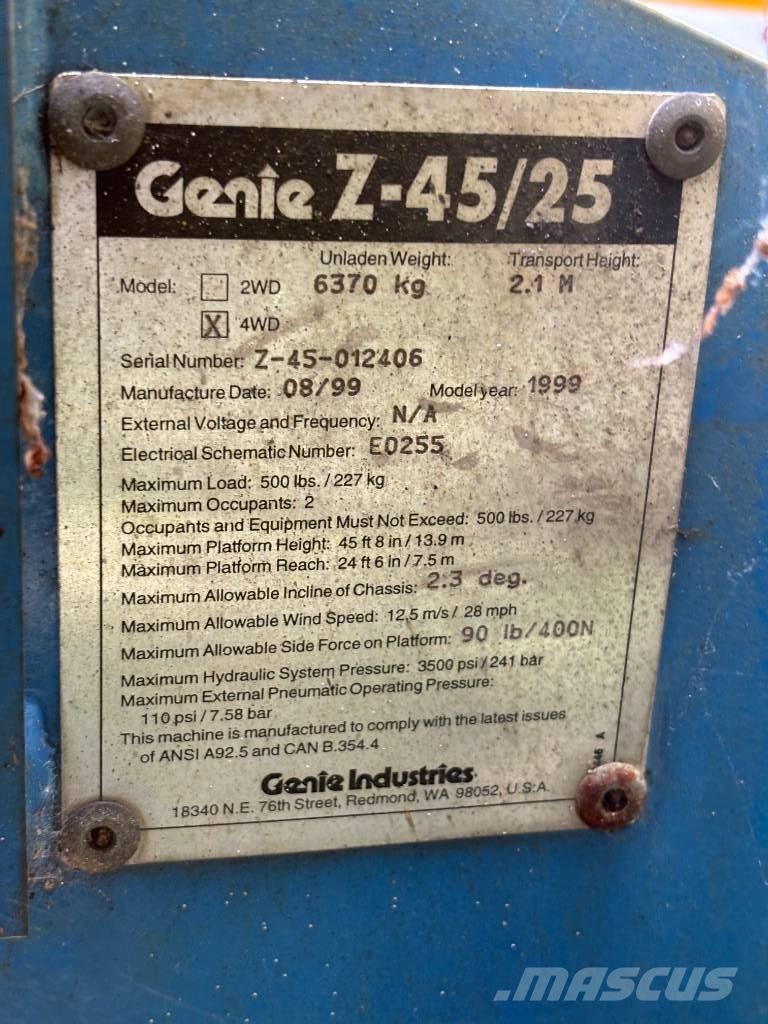 Genie Z 45/25 Nacelles articulées