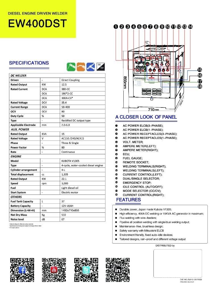 Denyo DLW 400 ESW Poste à souder