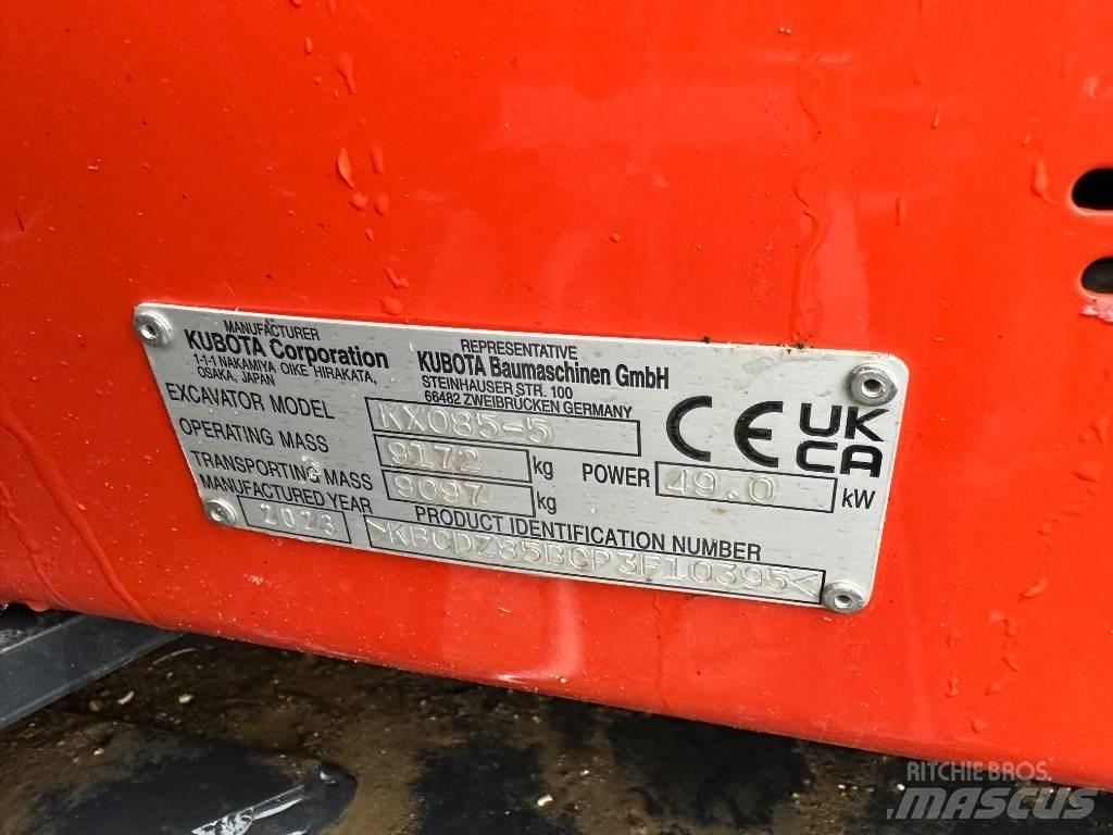 Kubota KX 085-5 2PGL Mini pelle 7t-12t