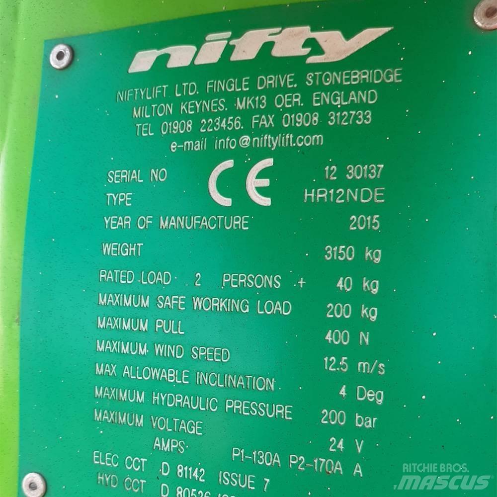 Niftylift HR 12 Nacelles articulées