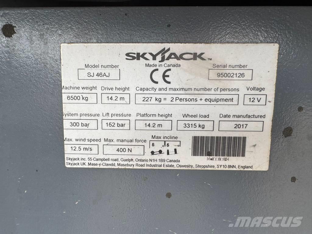 SkyJack SJ 46 AJ Nacelles articulées