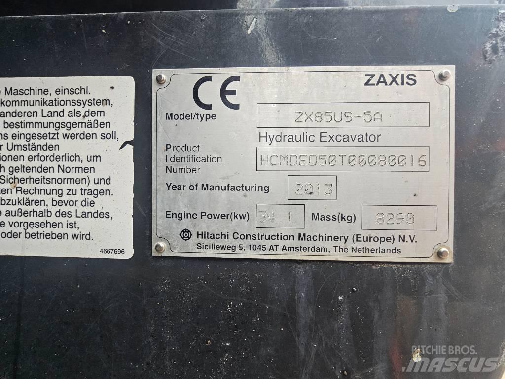 Hitachi ZX 85 US-5 A Mini pelle 7t-12t