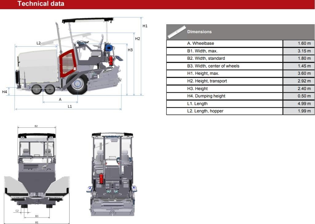 Dynapac SD 1800 W Finisseur