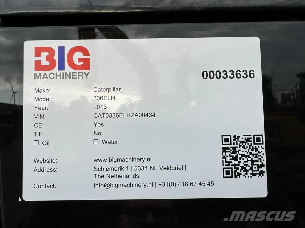 CAT 336ELH Pelle sur chenilles