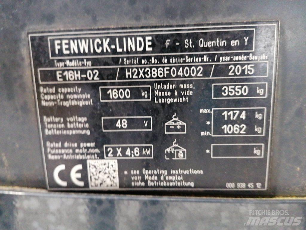 Linde E16H-02 Chariots élévateurs électriques