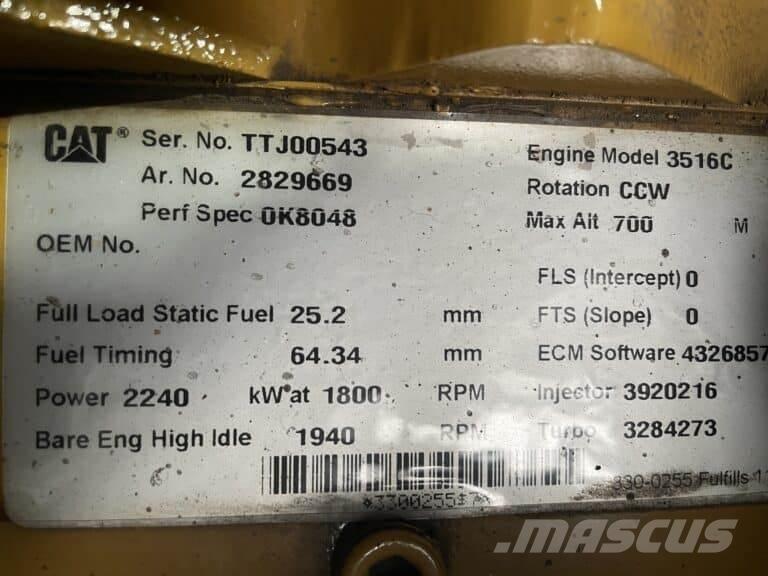 CAT 3516C Unités de moteurs marin