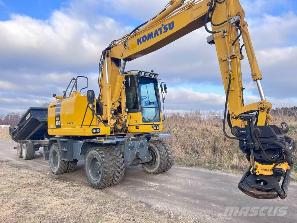 Komatsu PW 160 Pelle sur pneus