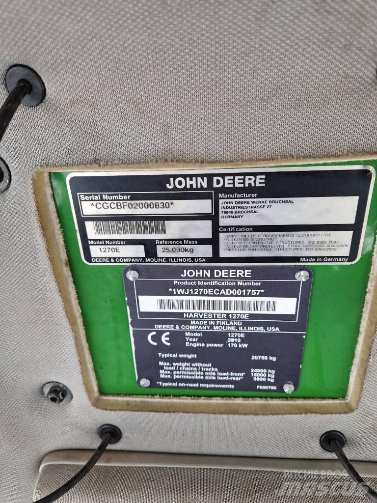 John Deere 1270E Abatteuse