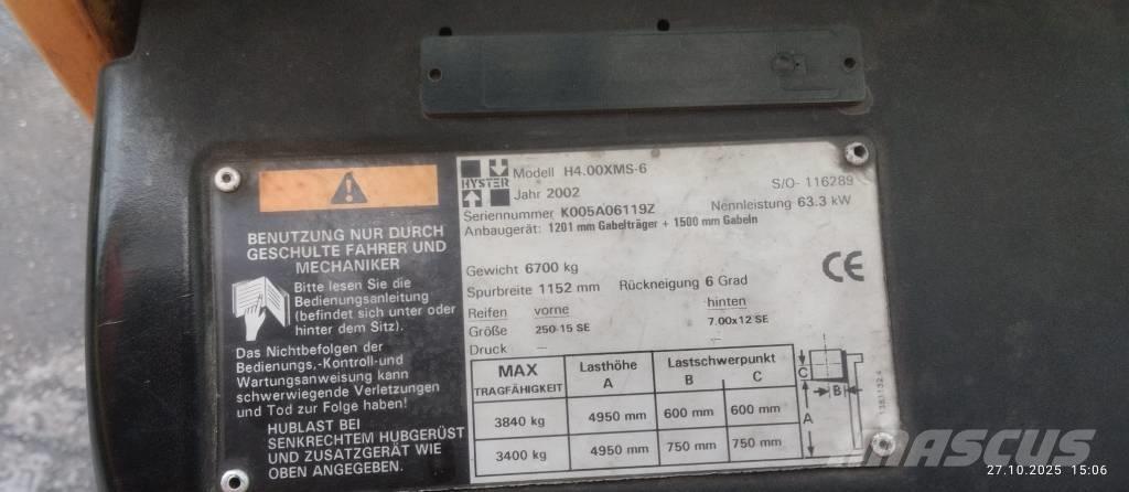 Hyster H4.00XMS-6 Chariots GPL